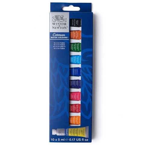 NEW // Winsor & Newton Cotman Watercolour 10x5ml Set