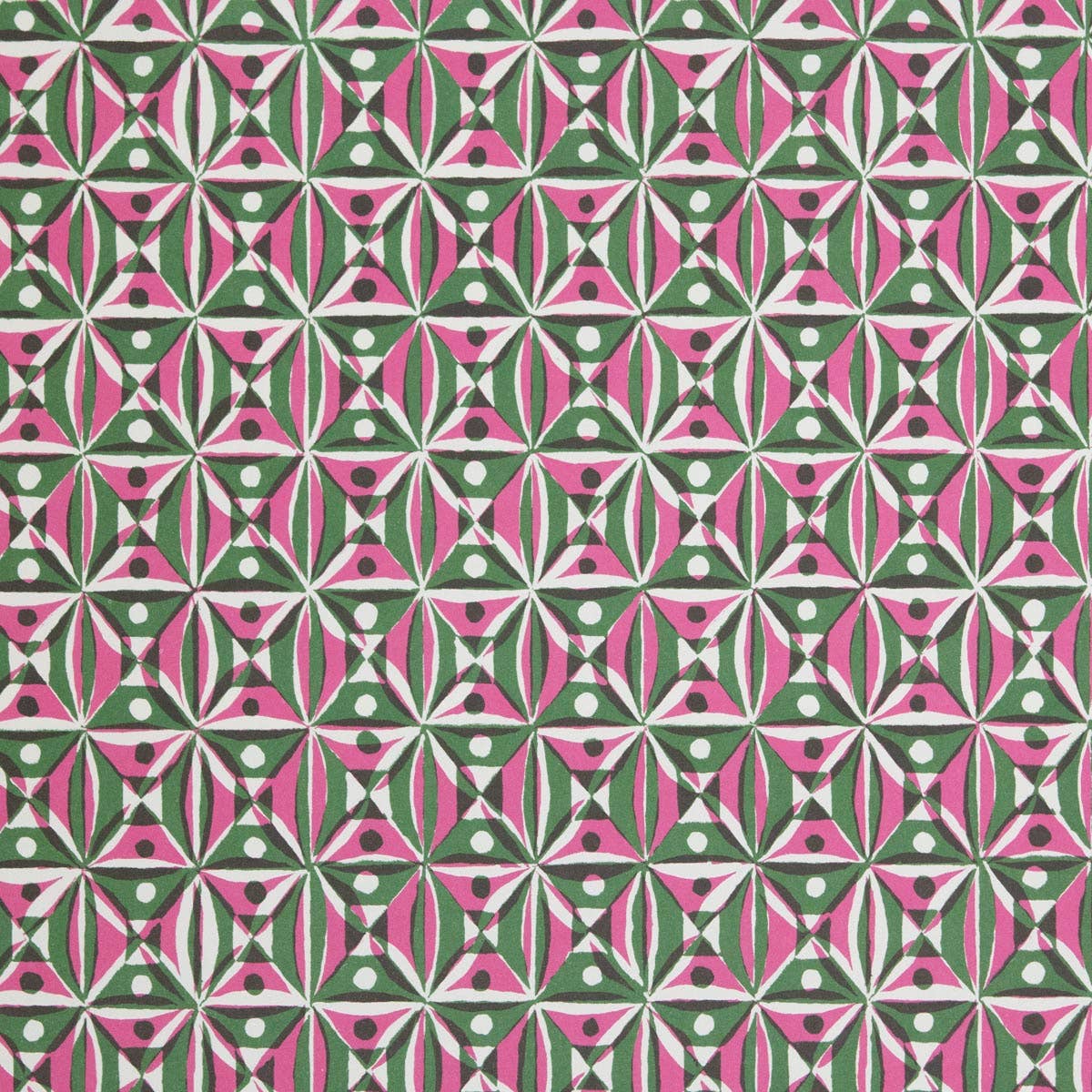 NEW // Cambridge Imprint - Patterned Paper Kaleidoscope Pink and Green