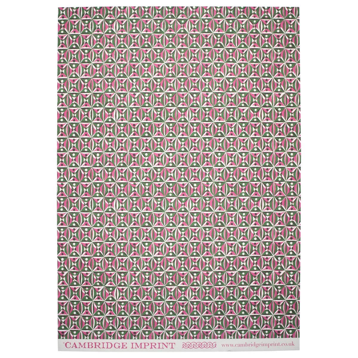 NEW // Cambridge Imprint - Patterned Paper Kaleidoscope Pink and Green