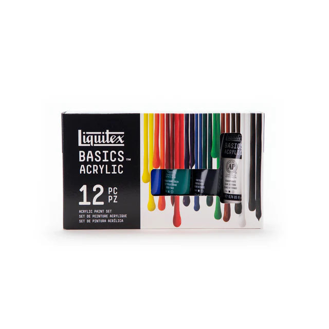 NEW // Liquitex Acrylic Basics 22ml Tubes Set of 12