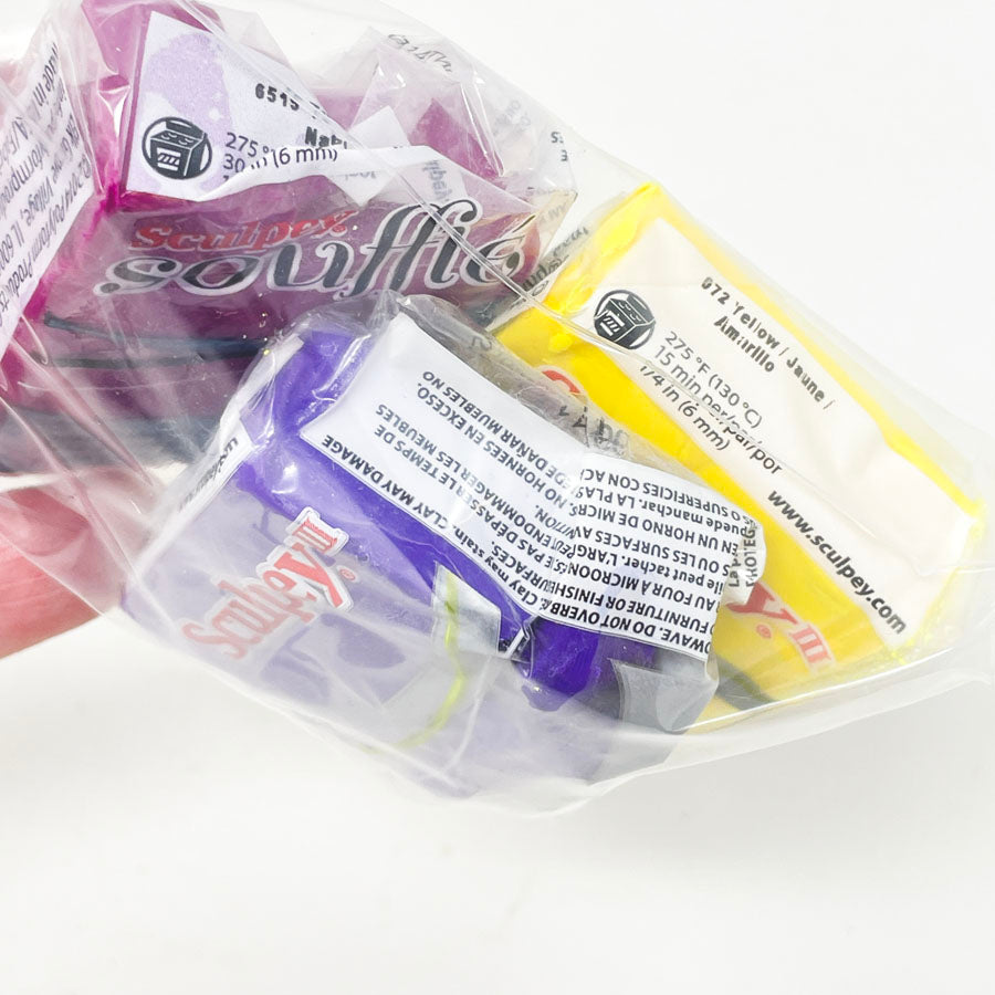 3 Pack of Partial Sculpey Clay