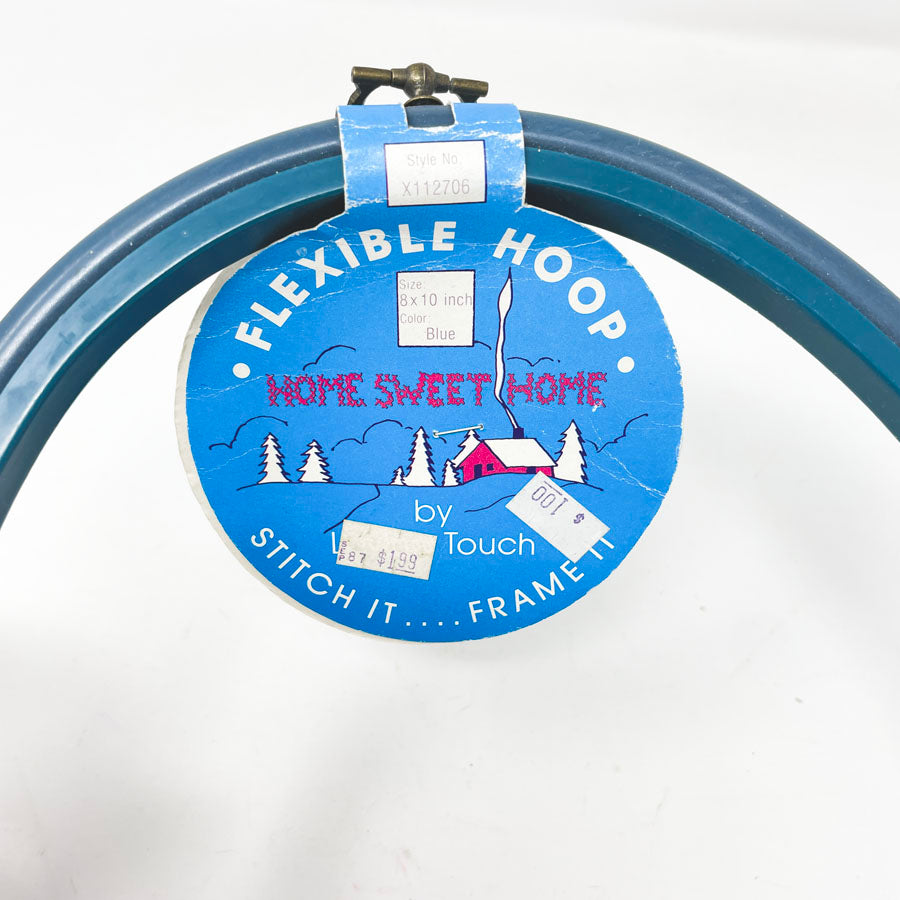 Blue Flexible Embroidery Display Hoop