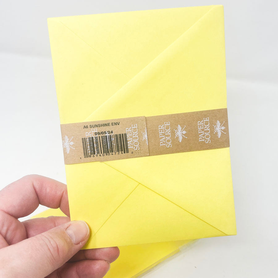 Paper Source A6 Flat Card & Envelope Bundle - Sunshine