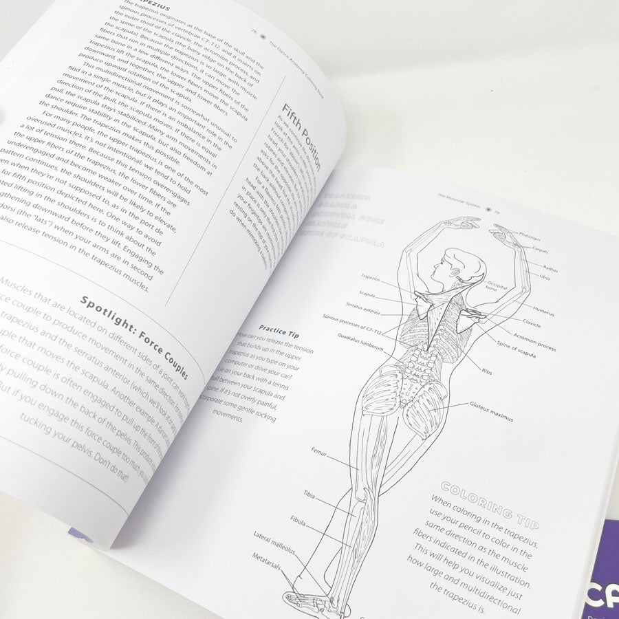 The Dance Anatomy Coloring Book