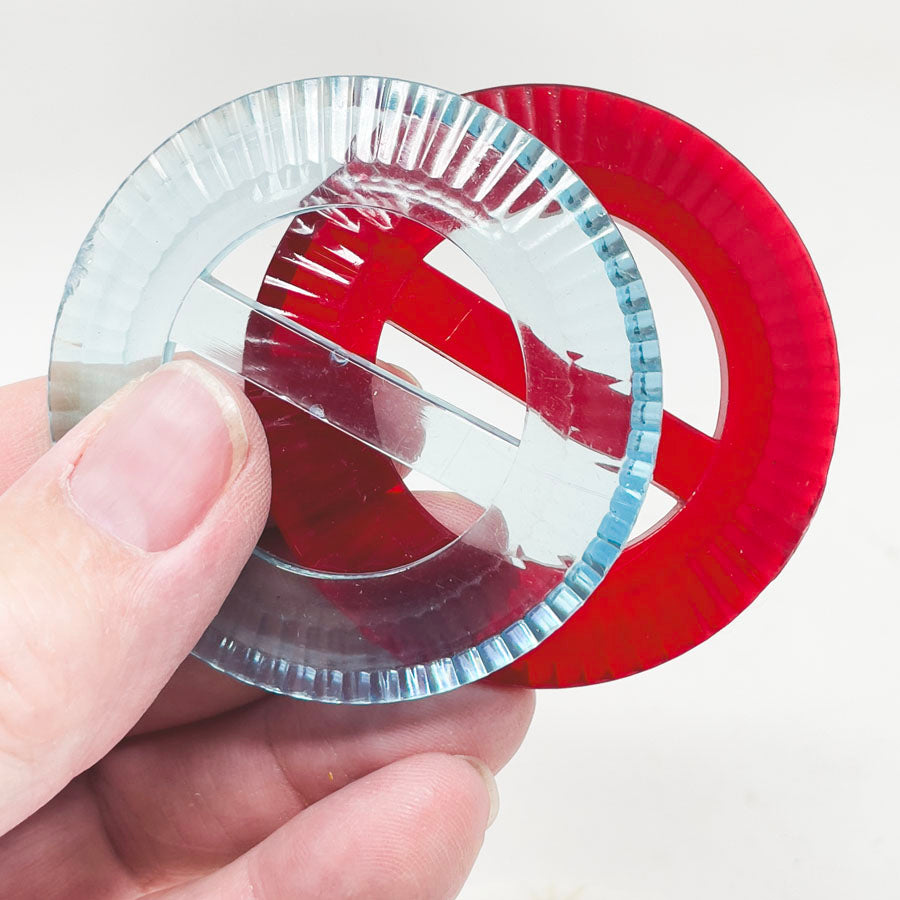 Vintage Celluloid Slide Buckles (3)