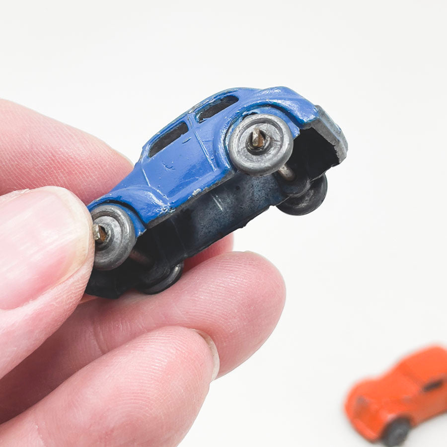 Two Little Metal Vintage Cars