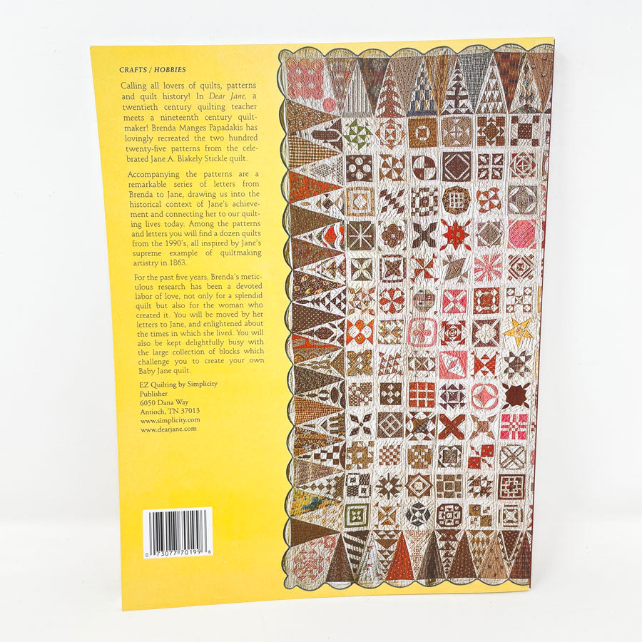 Dear Jane The Two Hundred Twenty-Five Patterns from 1863