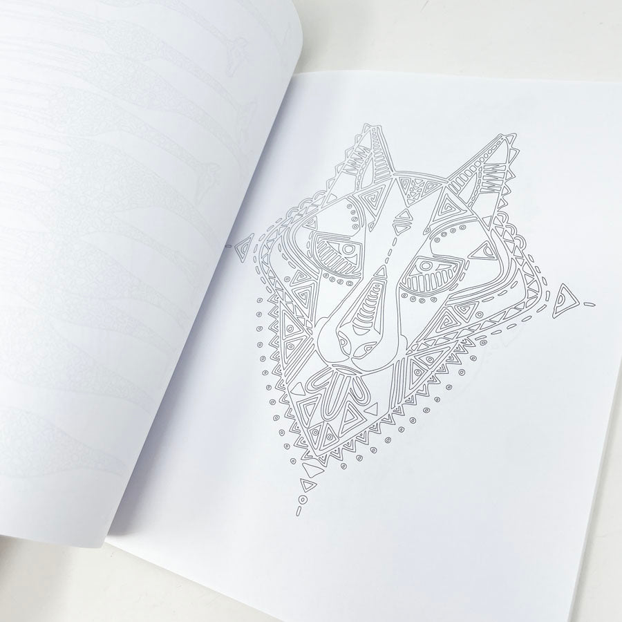 Adult Coloring Book Stress Relieving Animal Designs