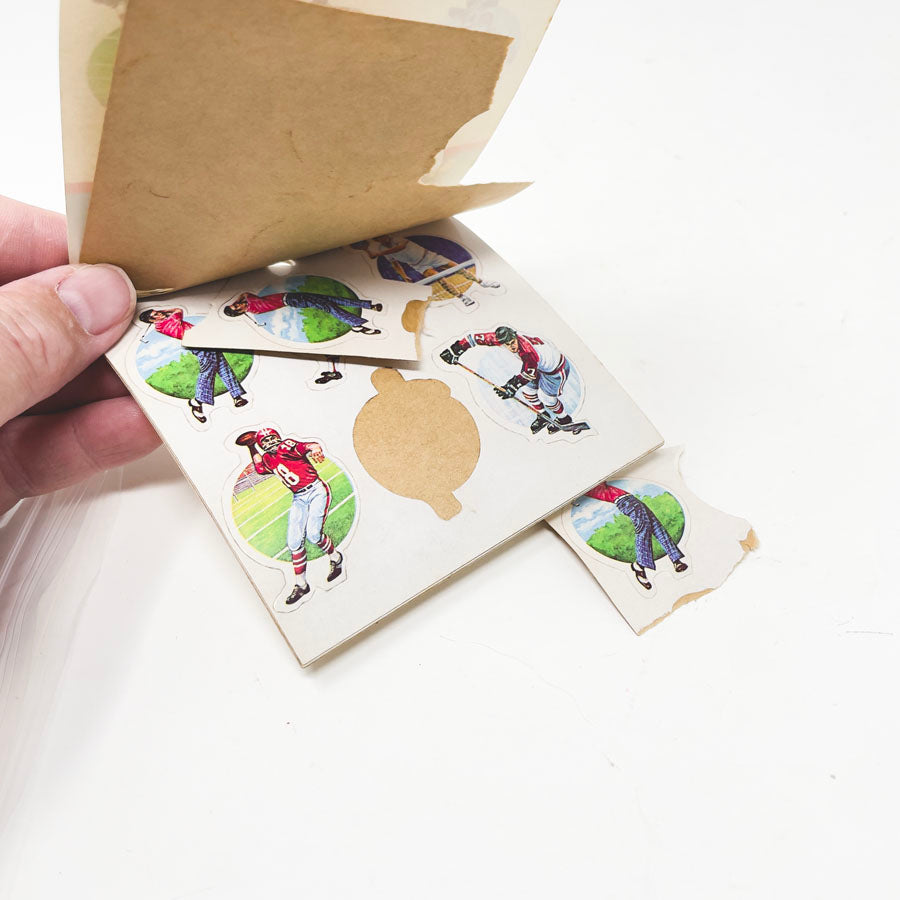 Vintage Eureka Press to Stick Seals - Sports