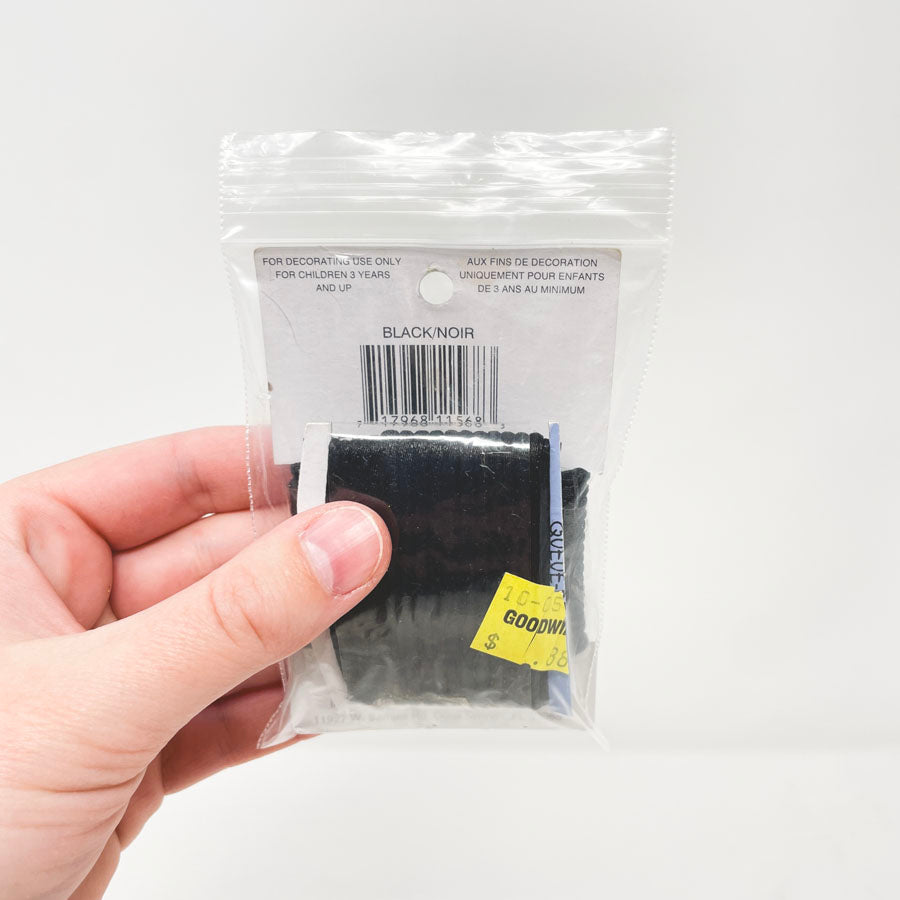 2 mm Rattail Cord Black