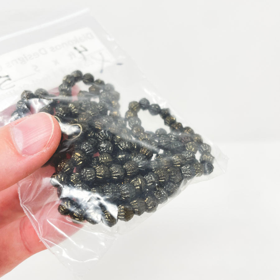 Metal Textured Beads