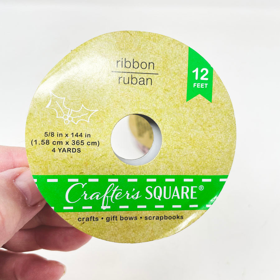 Crafters Square 5/8" Blue Glitter Ribbon