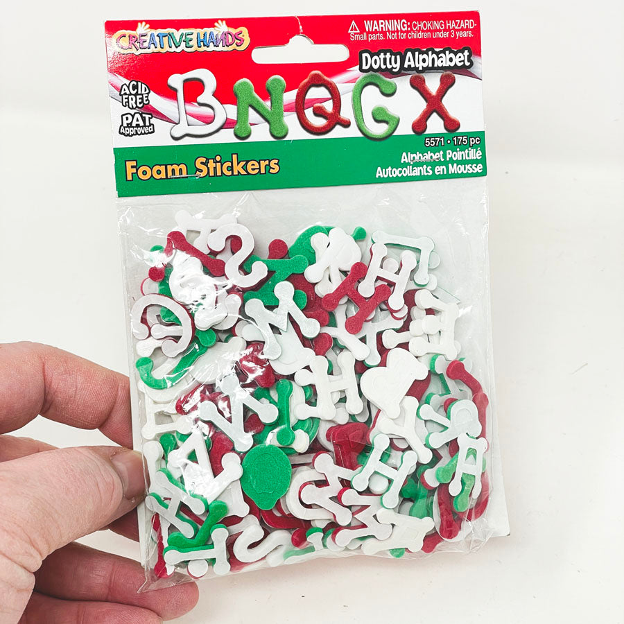 Creative Hands Dotty Alphabet Foam Sticker