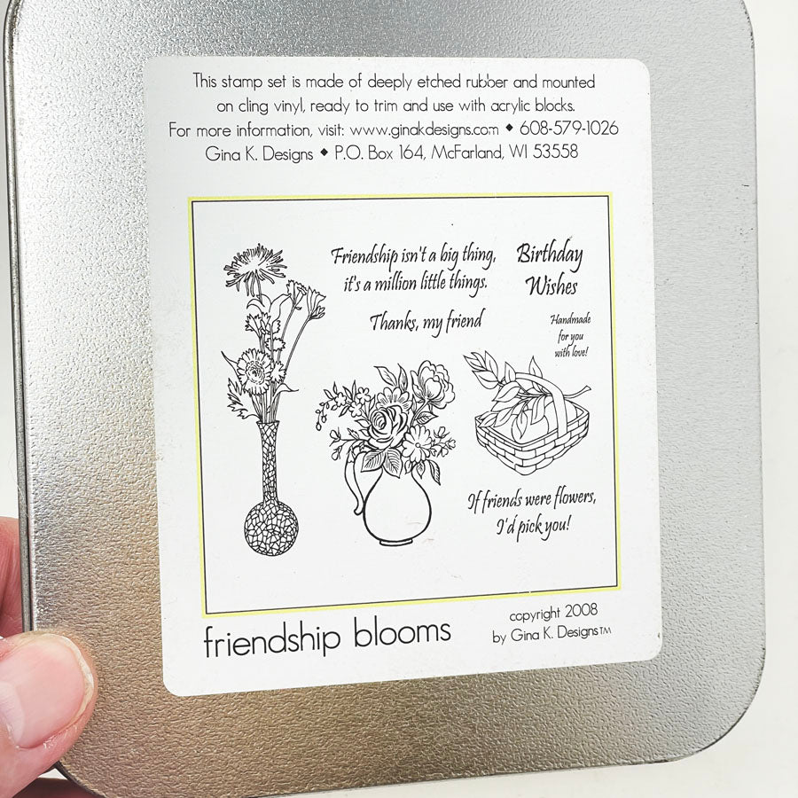 Friendship Blooms Stamps by Gina K Designs