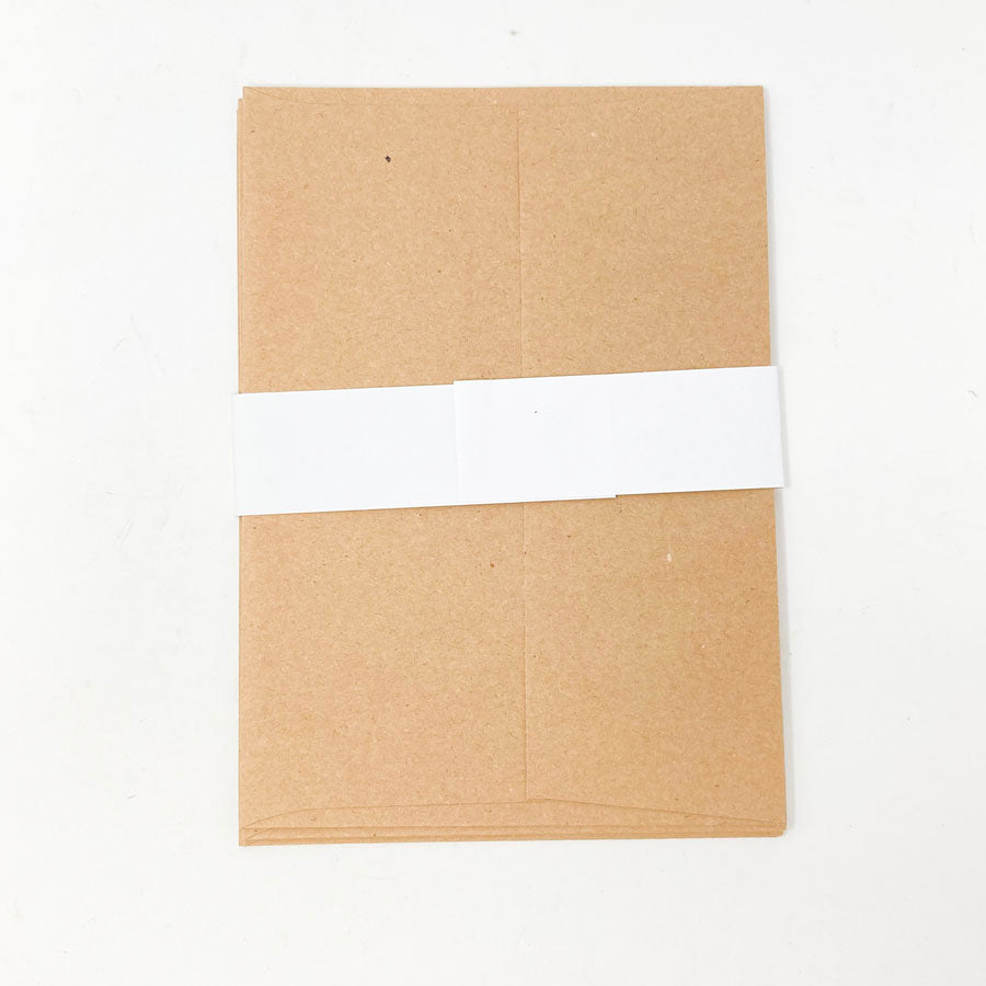 5-1/8"x7-1/8" Kraft Envelopes - Pack of 5