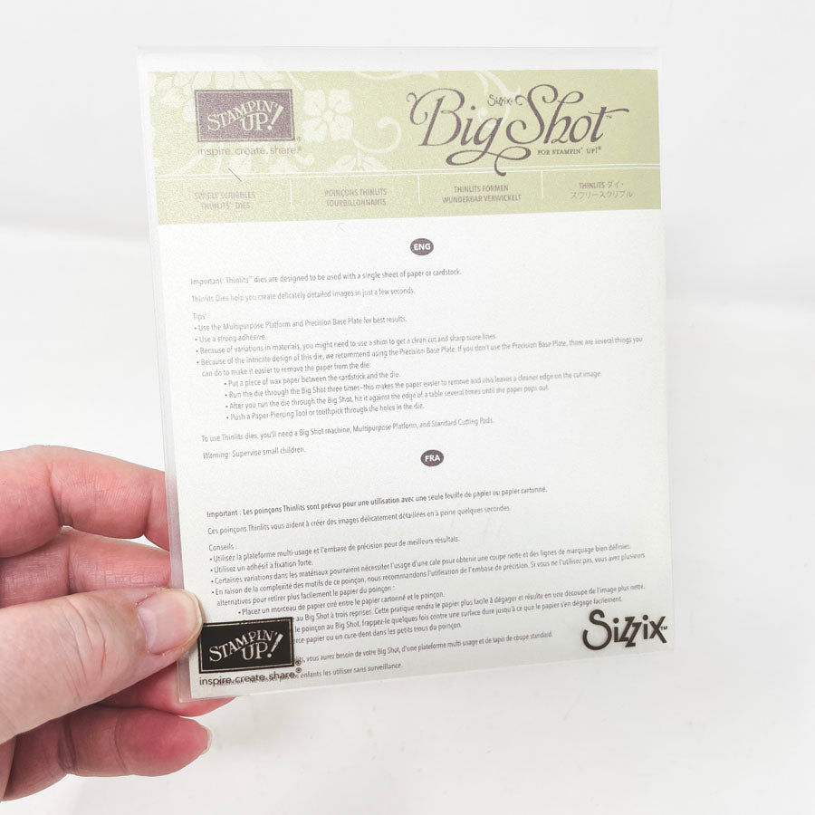 Stampin' Up Sizzix Big Shot Cutting Dies
