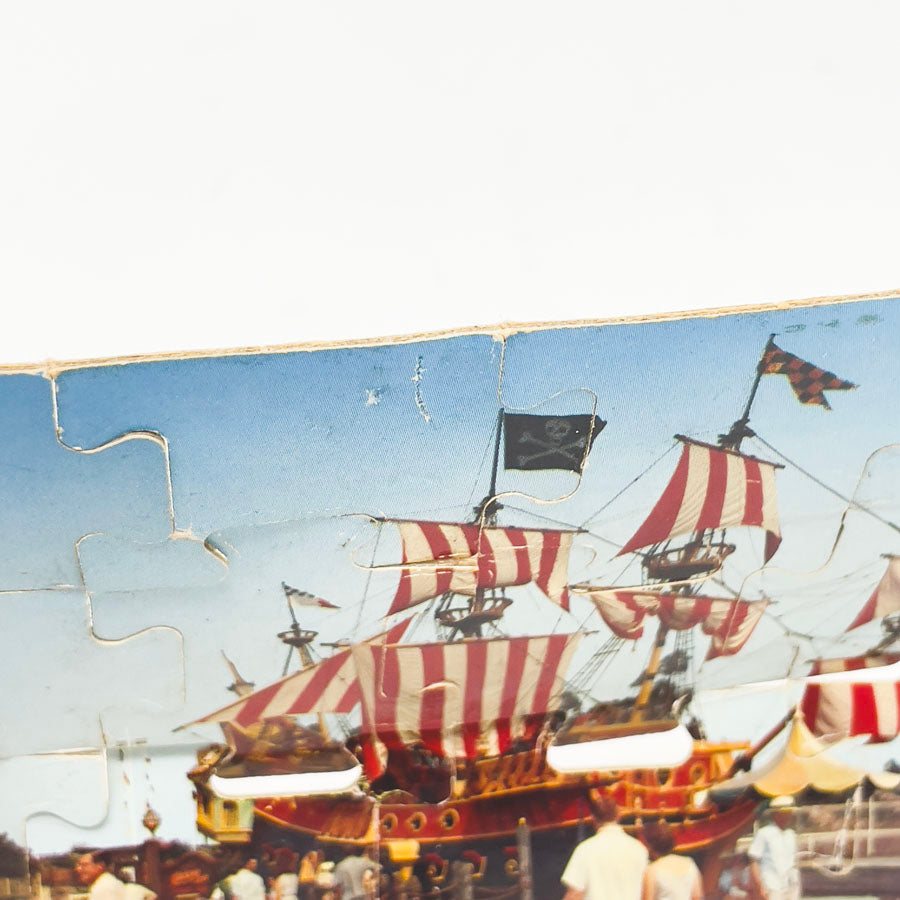 Vintage 1950s Disney “Chicken of the Sea” Pirate Ship Souvenir Puzzle