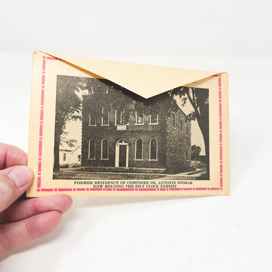 Vintage 1930s–50s “Scenes on My Trip” Postcard Folder