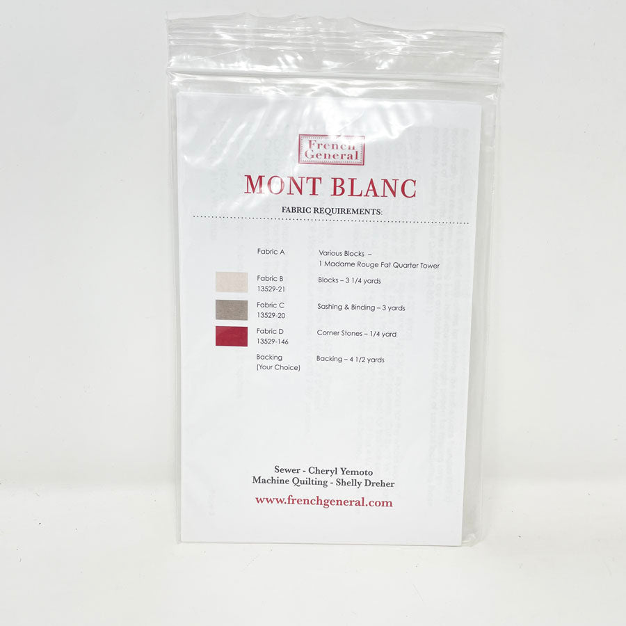 Mont Blanc Quilt Pattern by French General