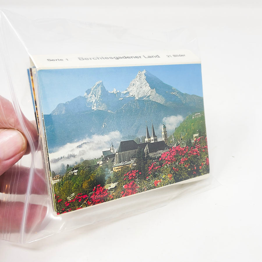 Vintage German Mini Postcard Books – Königsschloss Linderhof & Berchtesgadener Land (2 Booklets)