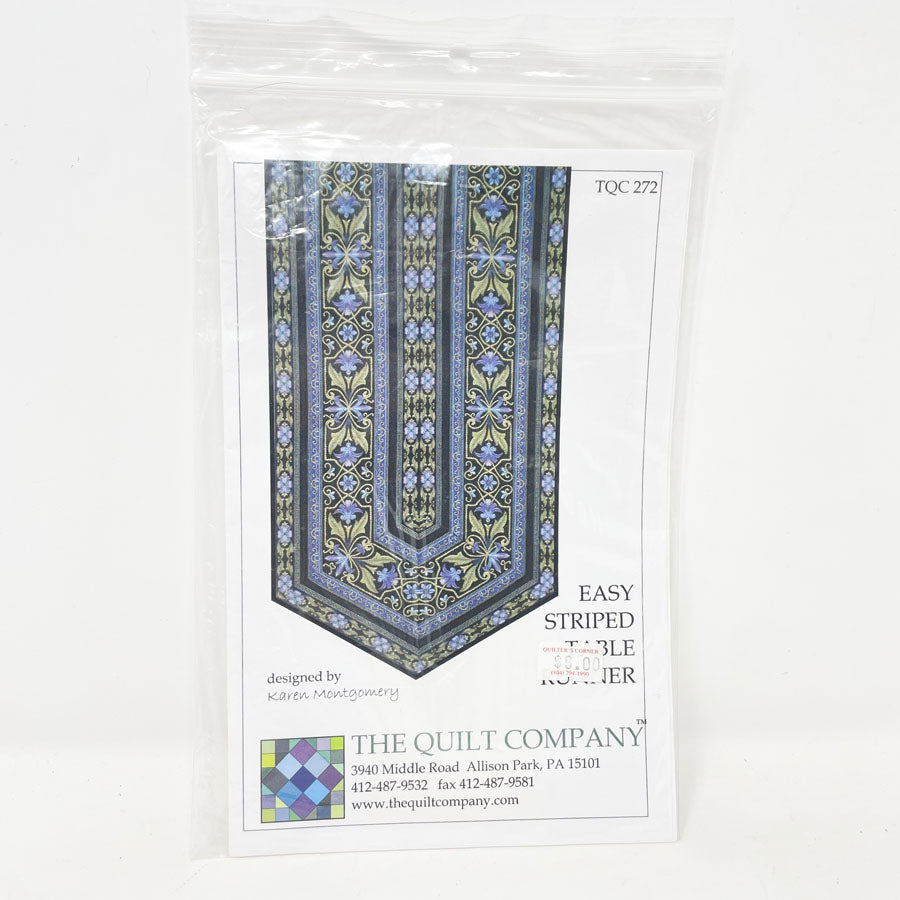 Easy Striped Table Runner Pattern by The Quilt Company