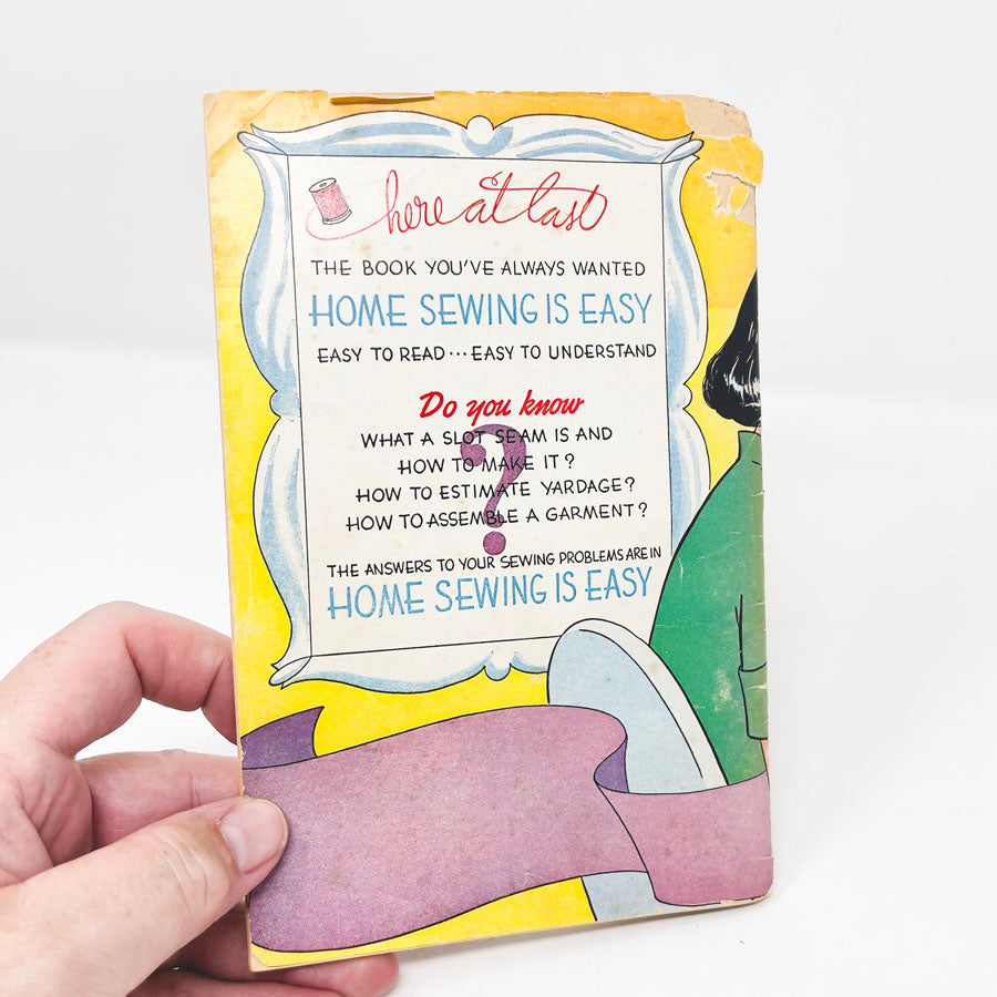 Vintage 1950s “Home Sewing is Easy” Comic Book by Sally Stitch