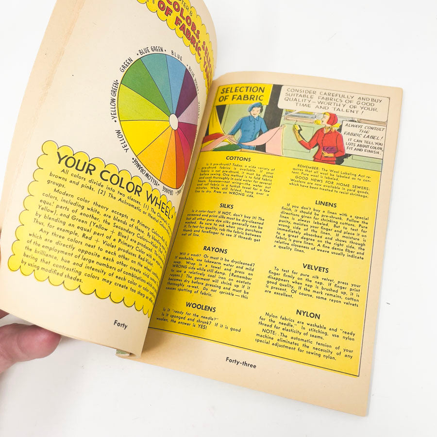 Vintage 1950s “Home Sewing is Easy” Comic Book by Sally Stitch