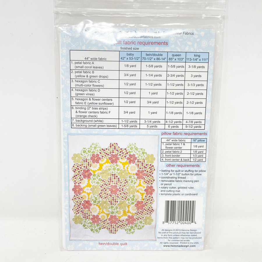 Louisa Garden Quilt Pattern by Hema Design