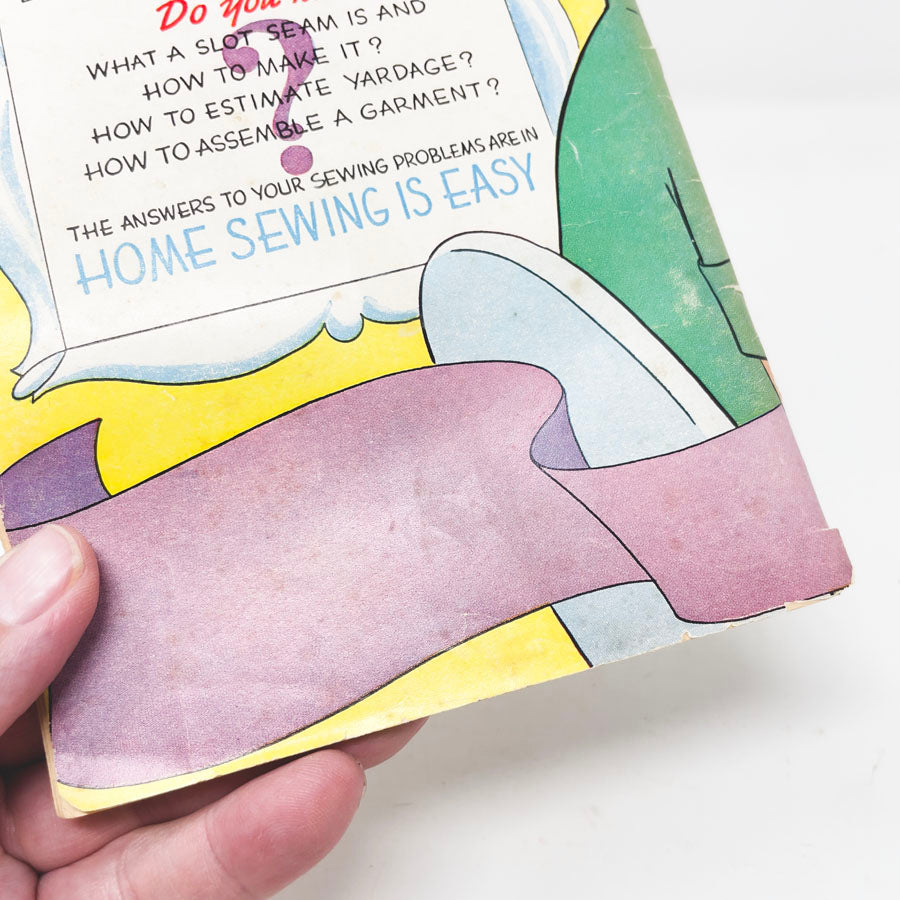 Vintage 1950s “Home Sewing is Easy” Comic Book by Sally Stitch