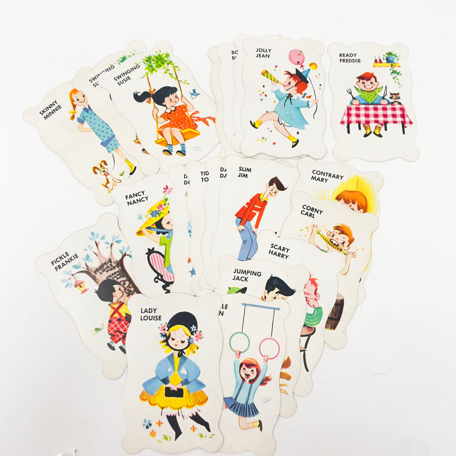 Vintage Whitman Old Maid Cards - Partial Deck