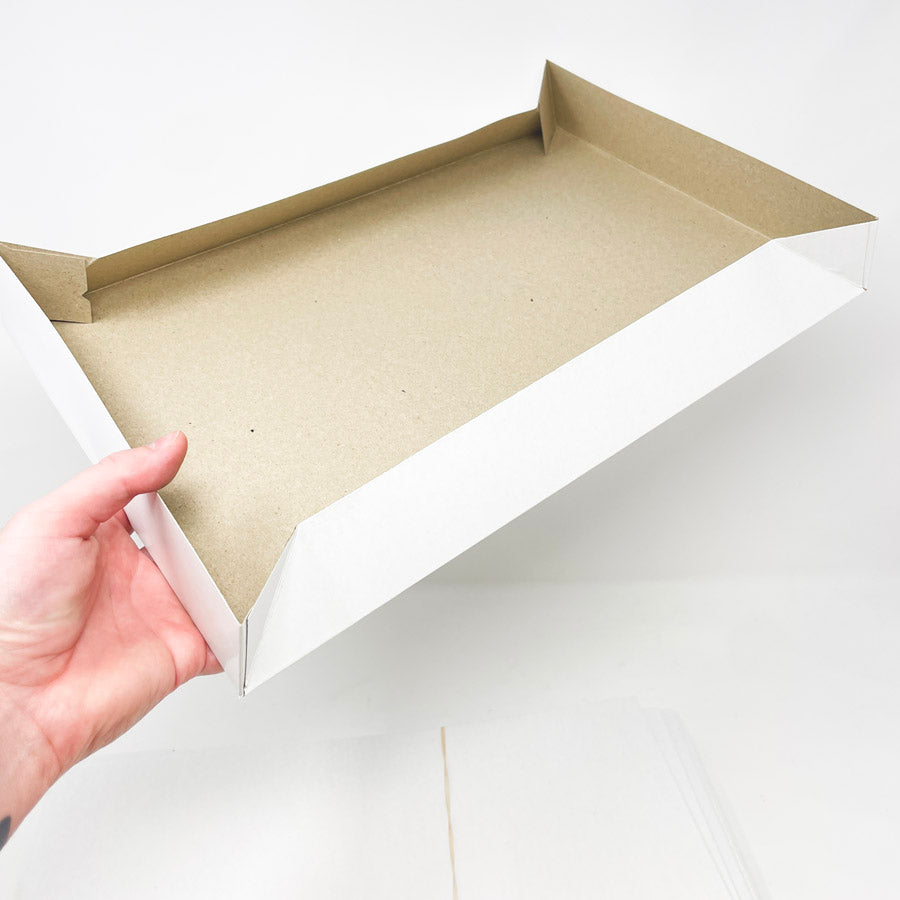 White Gift Boxes 14" x 9 3/4"