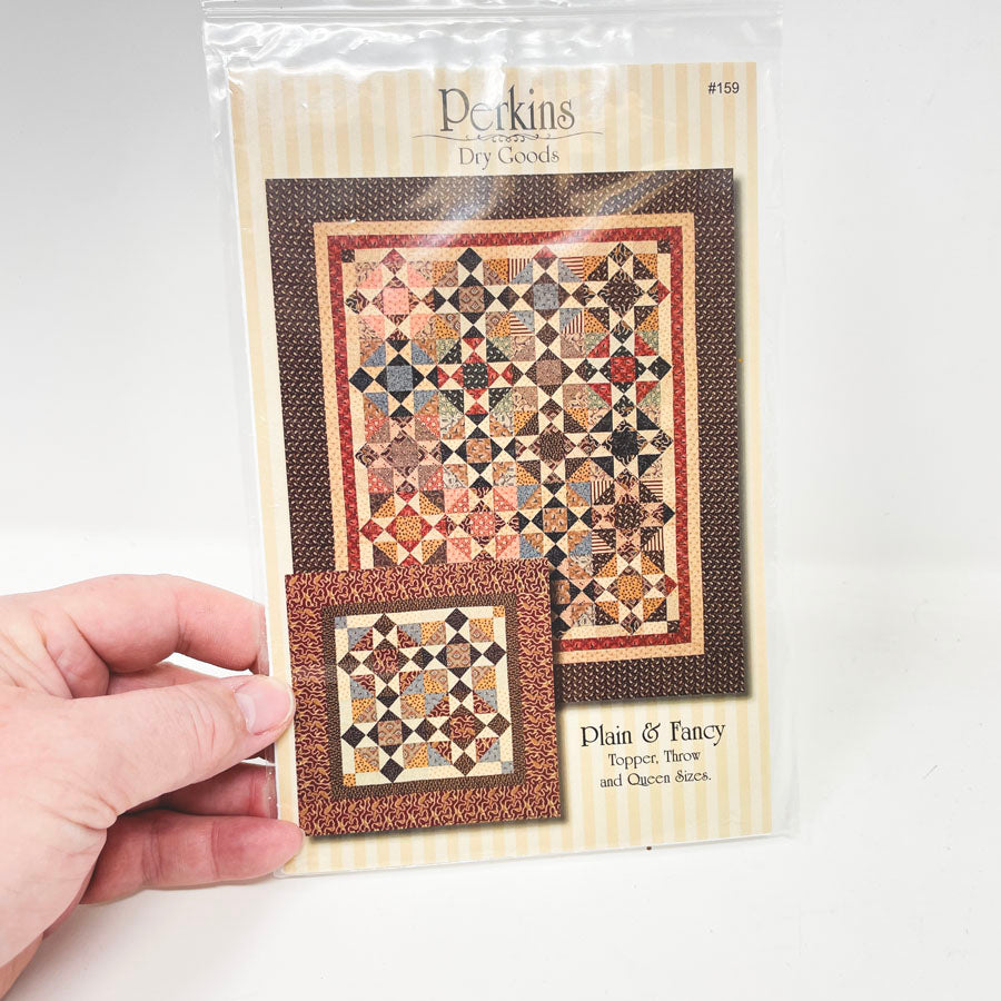 Plain and Fancy #159 Quilt Pattern by Perkins Dry Goods