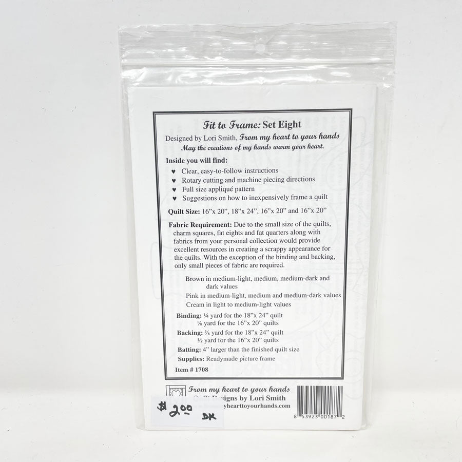 Fit to Frame: Set Eight Quilt Pattern by Lori Smith