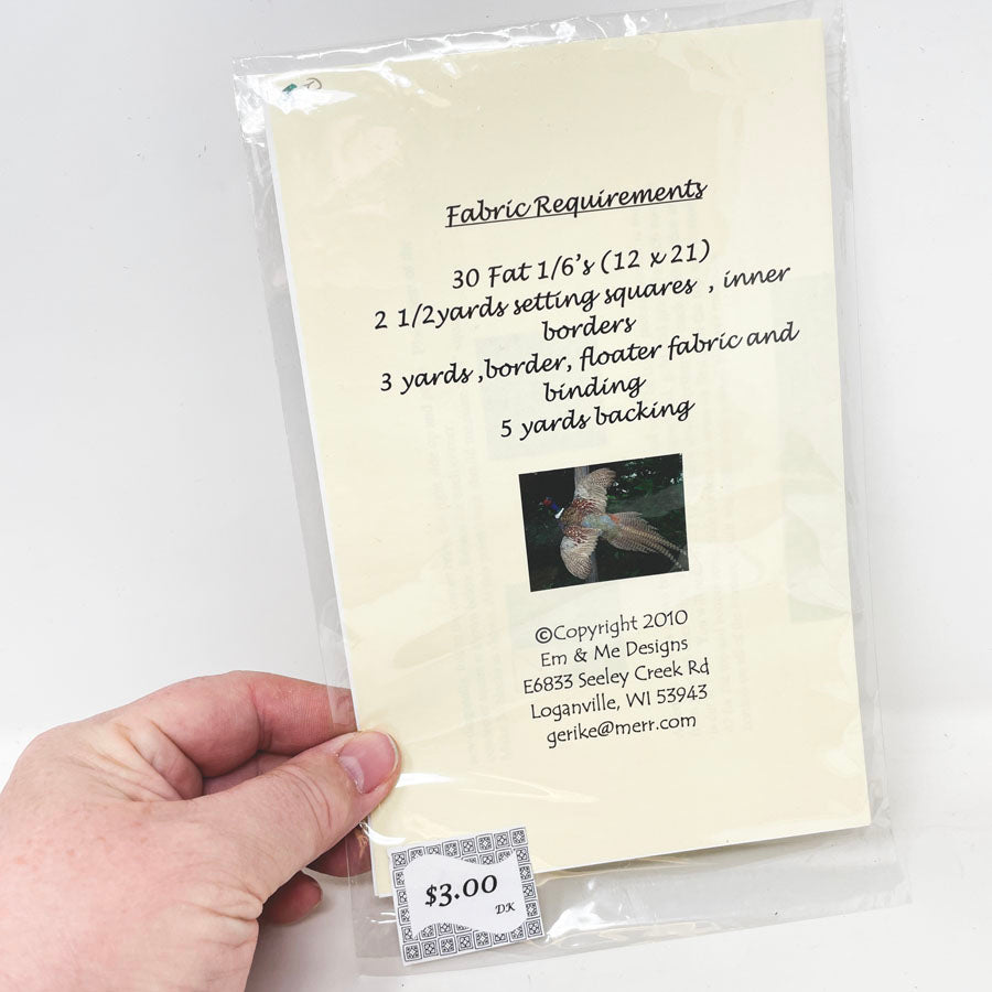 Pheasant Run Quilt Pattern by Em & Me Designs