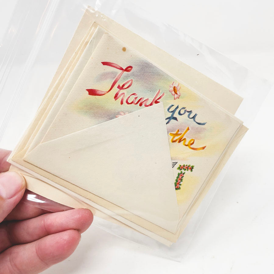 Lot of 5 Vintage 1940s–50s Greeting Cards w/ Envelopes