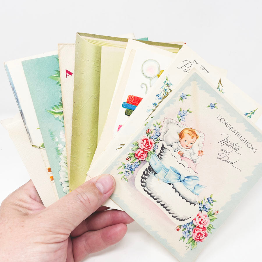 Vintage 1950s–60s Greeting Cards Bundle (7)
