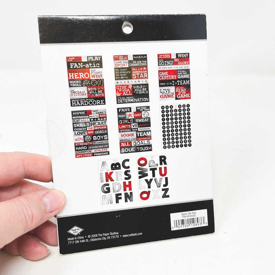 The Paper Studio Sports Sticker Pack