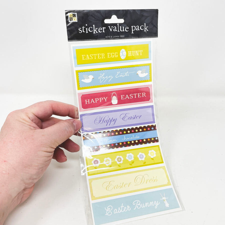 DCWV Easter Stickers