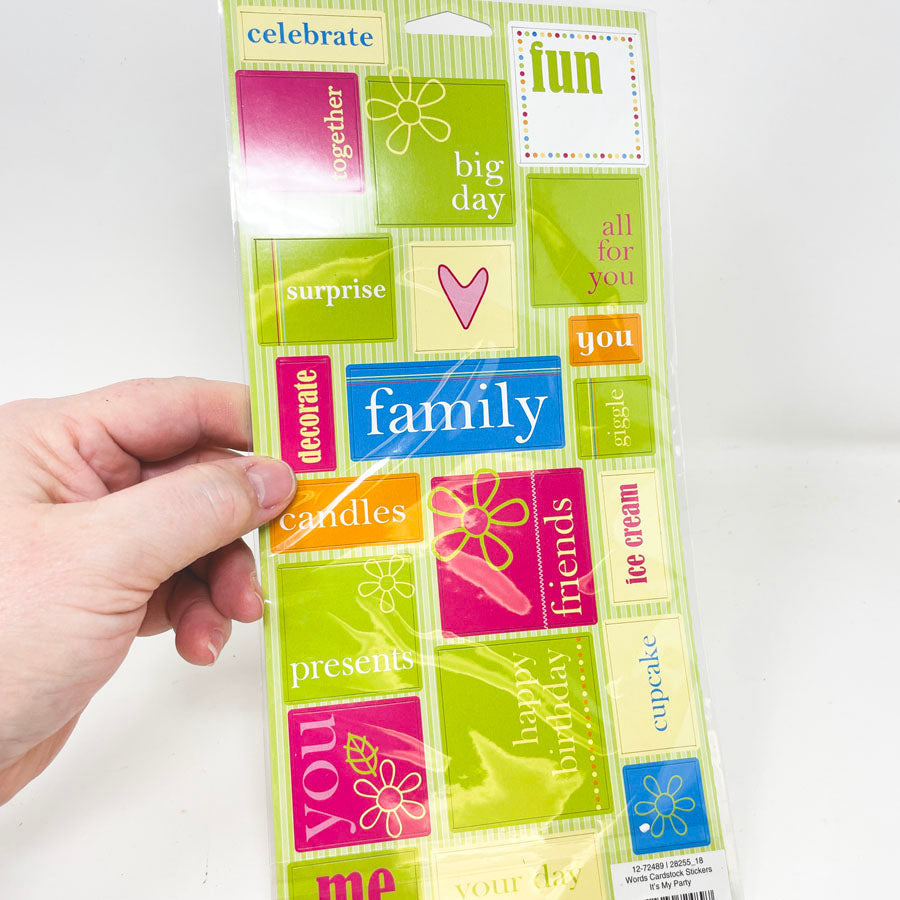 Heidi Grace Word Stickers - It's My Party