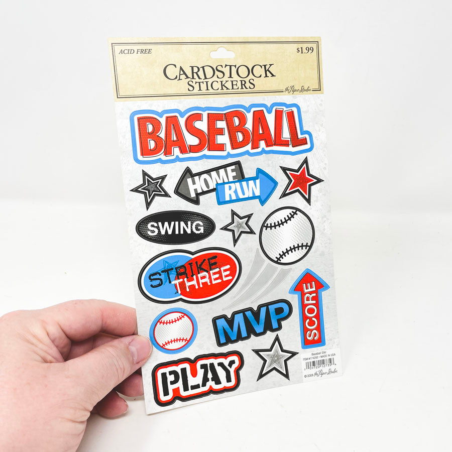 The Paper Studio Baseball Stickers