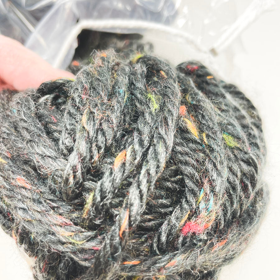 Chunky Charcoal Flecks Yarn Bundle