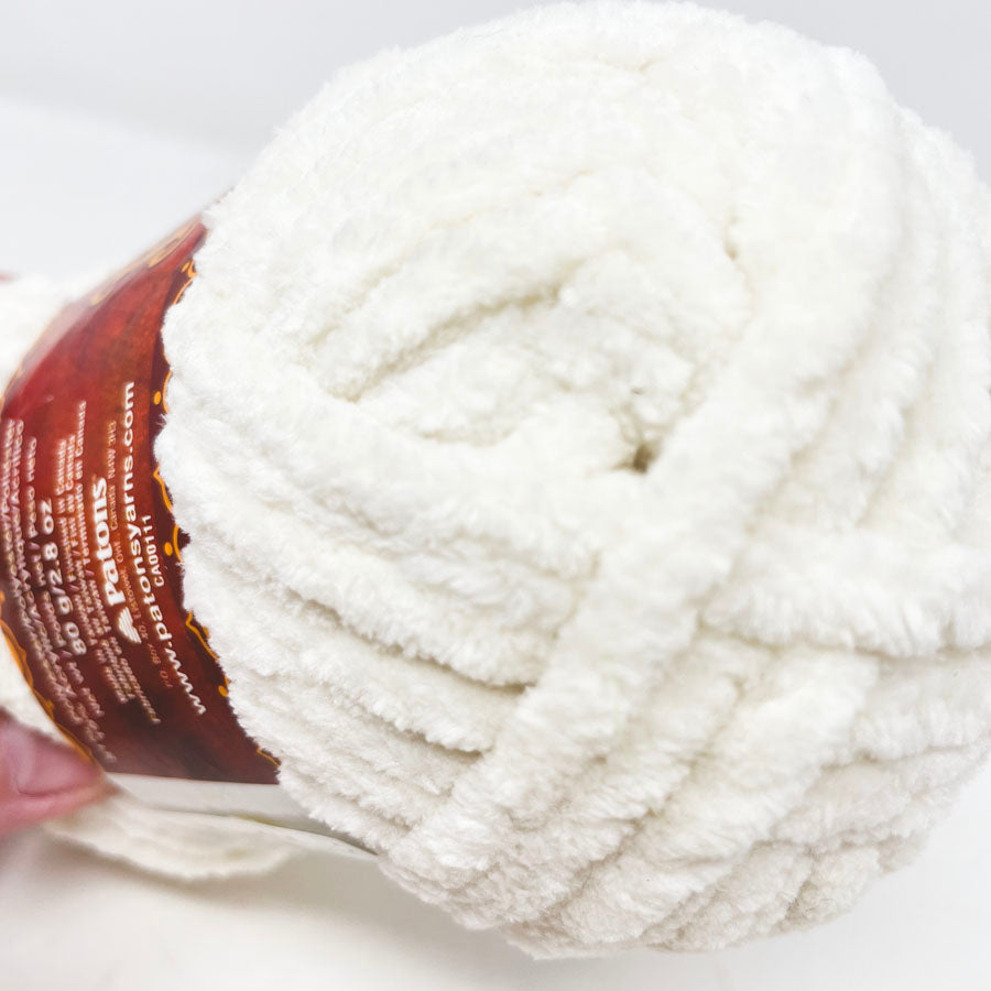 Patons Bohemian Chenille Yarn - Casual Cream