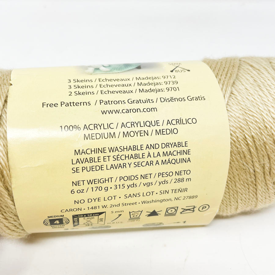 Caron Simply Soft Yarn - Bone