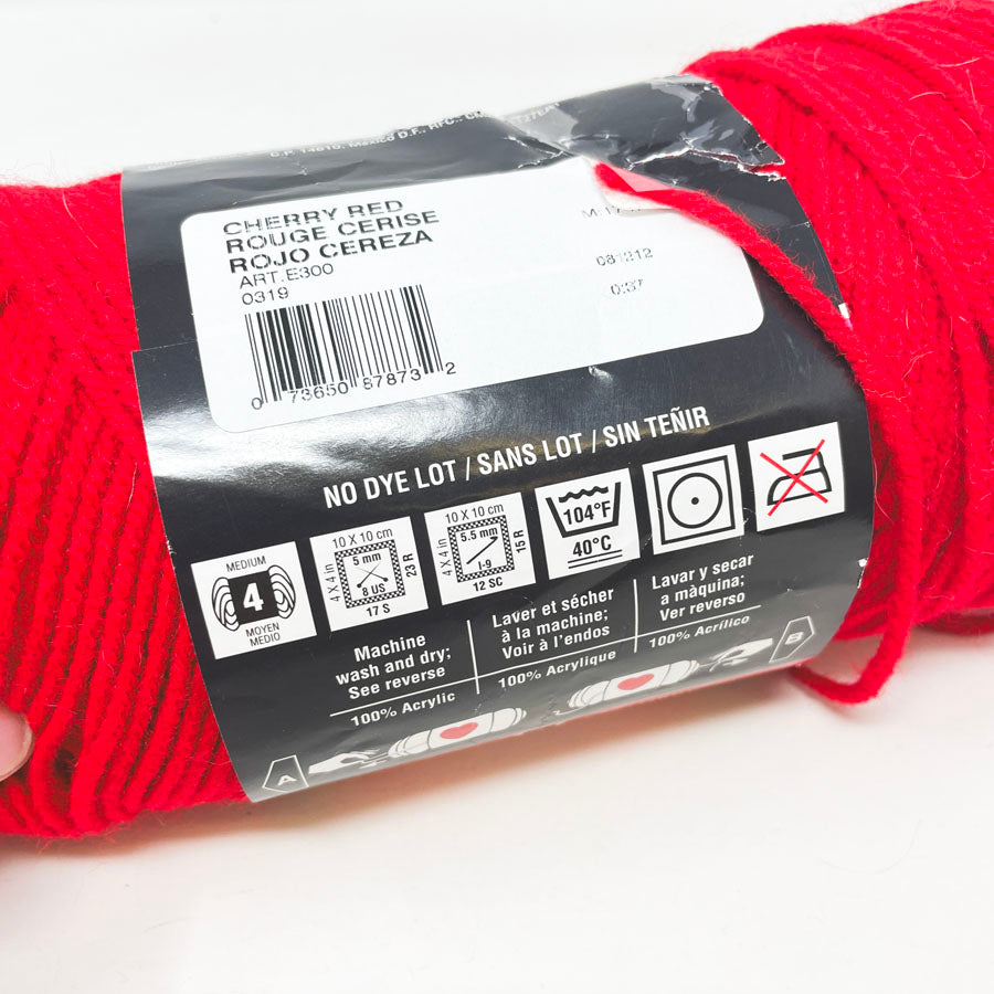 Red Heart Super Saver Yarn - Cherry Red
