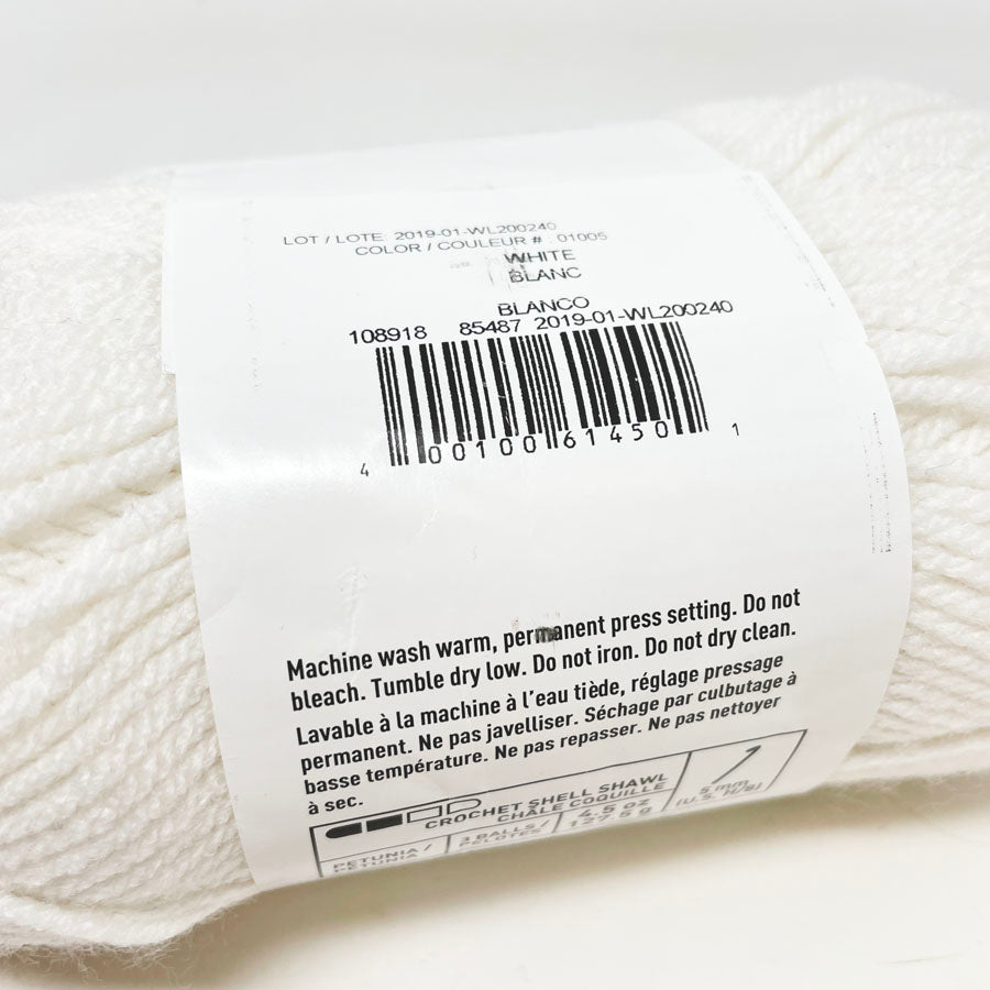 Loops & Threads Impeccable Yarn - White