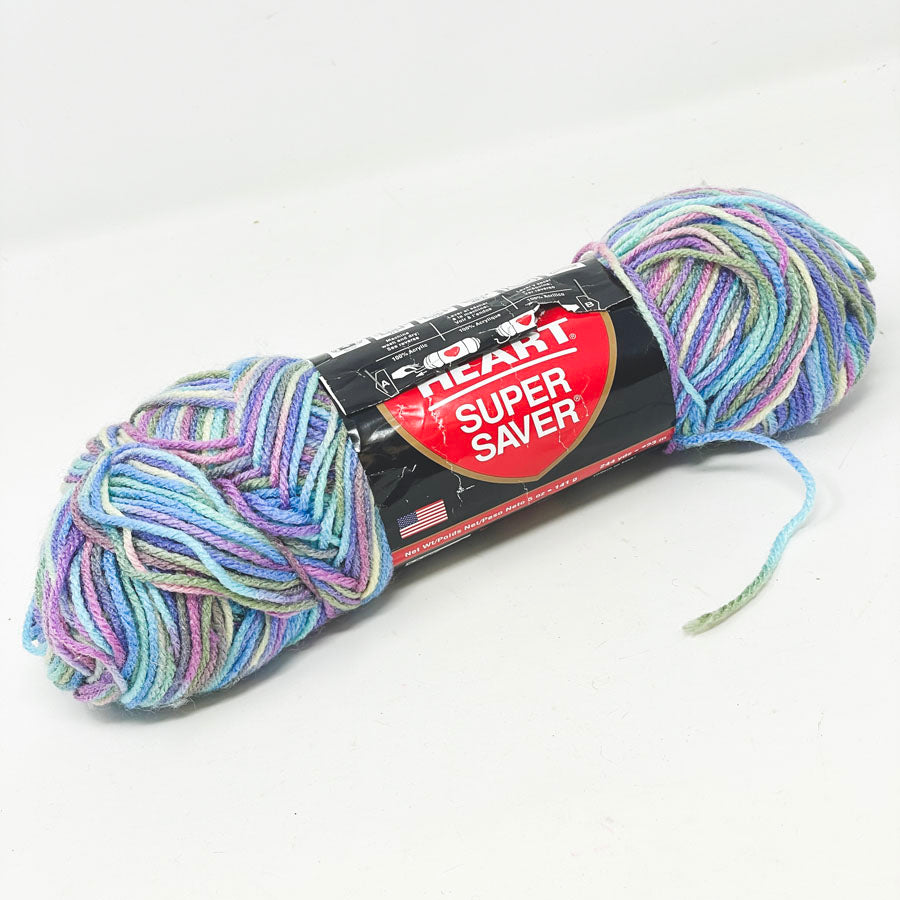 Red Heart Supersaver Multicolor Yarn - Monet (Partial)