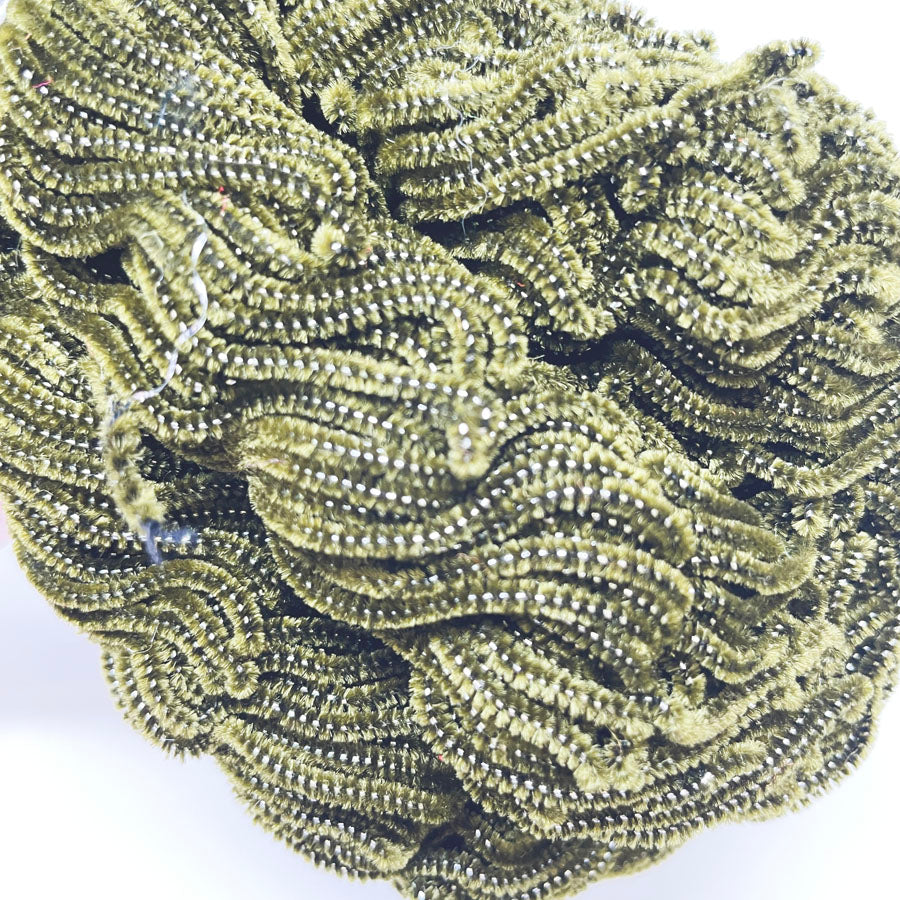 Fly Tying Chenille: Deep Green Sparkle Bundle