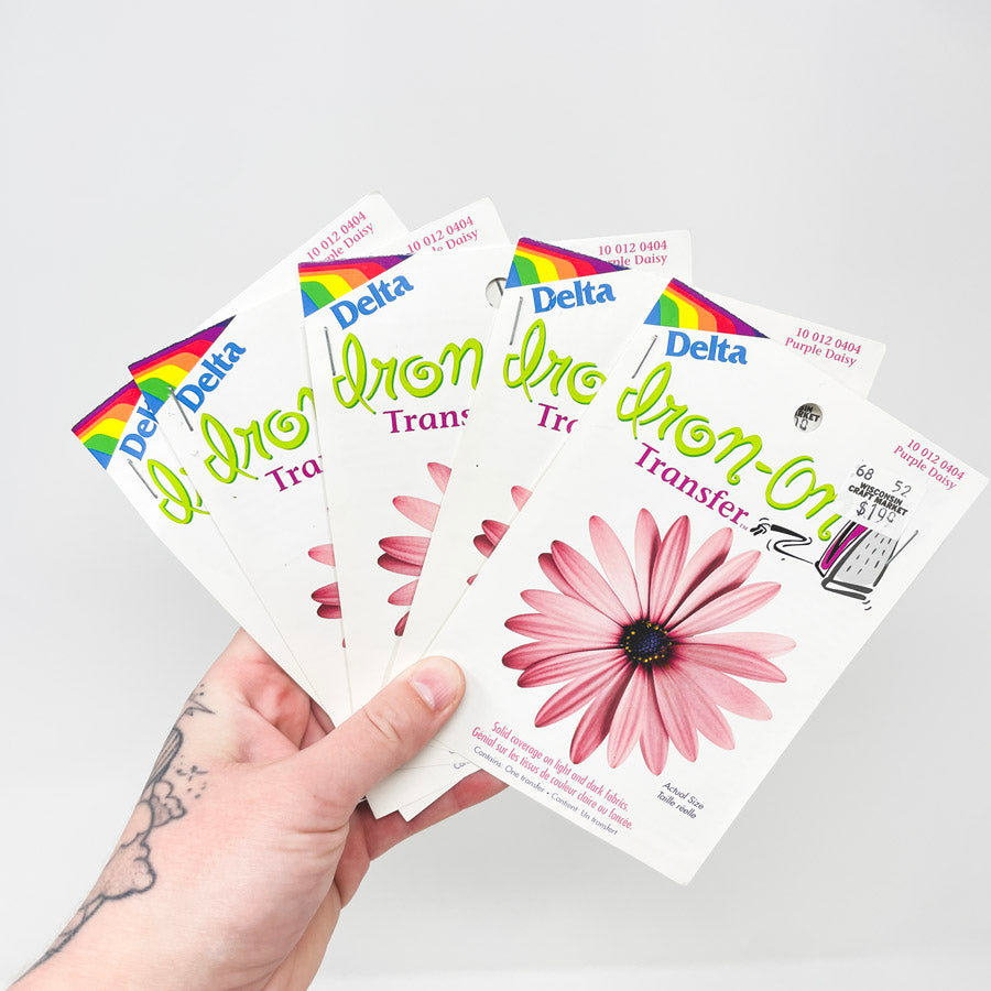 Delta Iron-On Transfer Purple Daisy