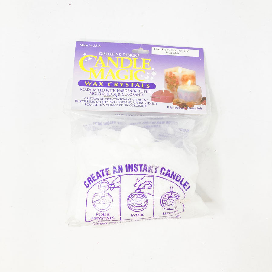 Distkefink Designs Candle Magic Wax Crystals - Frosty Clear
