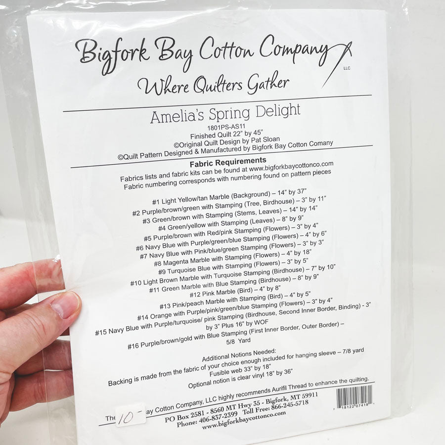 Amelia's Spring Delight Quilt Pattern by Pat Sloan